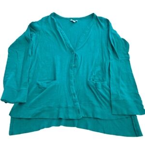 American Eagle Cardigan Green Womens Size XL Lightweight Button Closure
